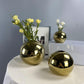 Vase boule doré brillant Ony