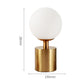 Lampe de chevet rond sur pied en laiton ONY