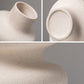 Vase en céramique beige Aima